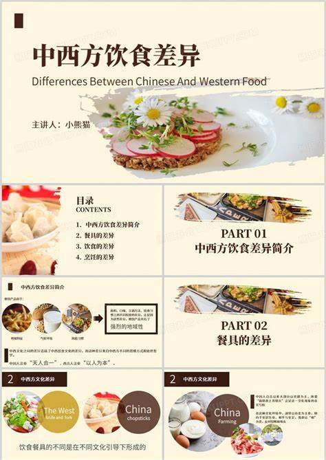 中西方饮食文化差异中英文