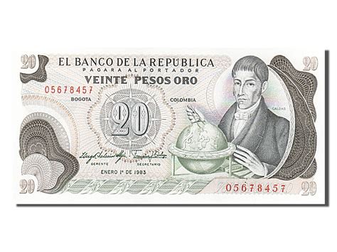 #255191 Colombie, 20 Pesos Oro, type Musée del Oro : NEUF, 20 Pesos Oro ...