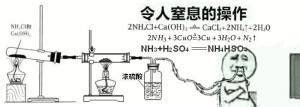 令人窒息的操作2NHA+Ca(OH Caci+,+,02N HI+3cno=3C1+3H:0- N1NHS+H:s04-nh4hsoa未鸡酸 ...