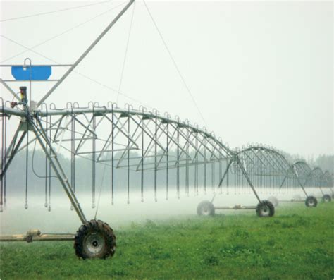 圆形指针式喷灌机结构-参数-大连雨林灌溉设备有限公司