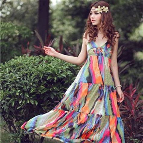 波西米亚风服装效果图,波西米亚风格裙子图片,风格_大山谷图库