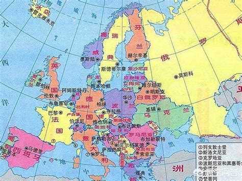 欧洲国家分布图图片