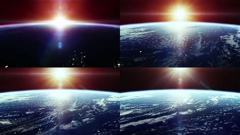 地球上空升起的太阳图片-太空外的地球上的日出素材-高清图片-摄影照片-寻图免费打包下载