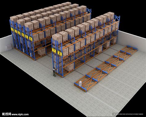 移动式仓储货架设计图__3D作品_3D设计_设计图库_昵图网nipic.com