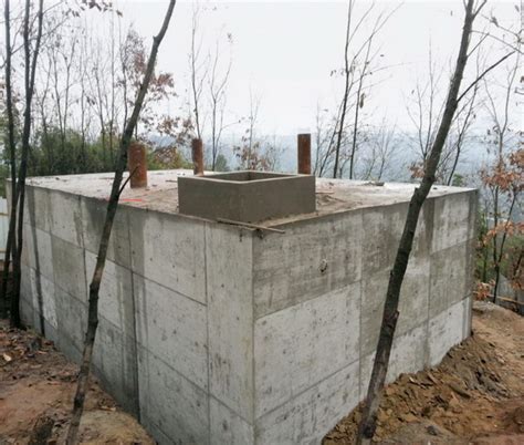自制水泥池子,家用水泥水池子图片,用砖做的水池子图片_大山谷图库