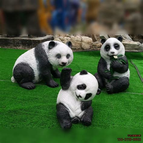 功夫熊猫 雕塑 玻璃钢 美陈 卡通 动漫 景观 展示-SKP素材图片模型下载「必然美享」