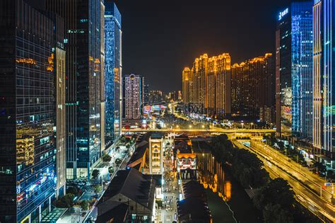 楚河汉街 - 夜景, 建筑, 武汉, 原创 - 眼镜Allan - 图虫摄影网