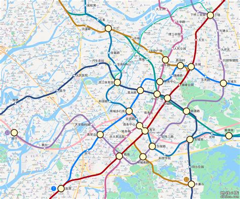 东莞远景规划2050真实走向线路图 - 东莞地铁 地铁e族
