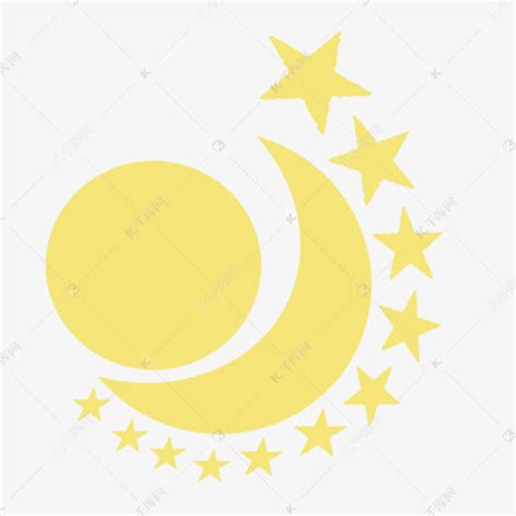 星星月亮太阳 素材图片免费下载-千库网