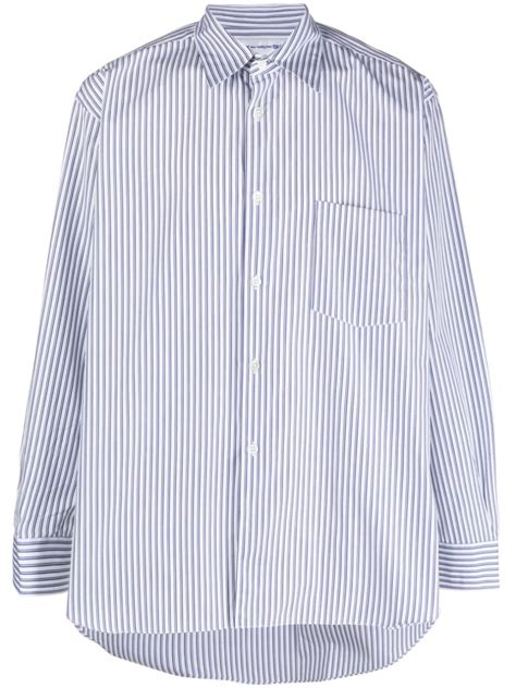 Comme Des Garçons Shirt halo-stripe Cotton Shirt - Farfetch