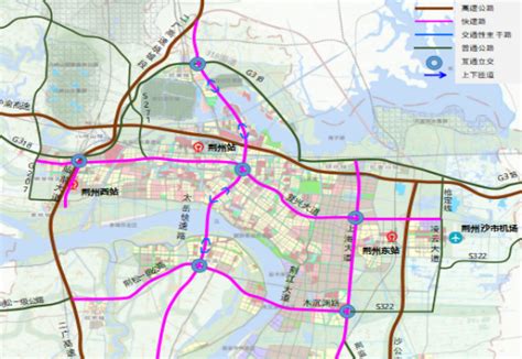 荆州地铁规划图,荆州2030年城市规划图,荆州地铁线获批_大山谷图库