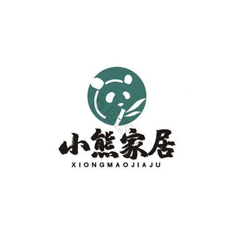 熊猫家具竹子家居logo标志vi模板-包图网