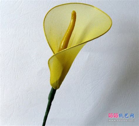 马蹄莲折纸,折纸花,马蹄莲手工折纸_大山谷图库