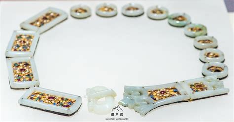 陕西省考古研究院藏· 唐代玉梁金筐宝钿真珠装蹀躞带