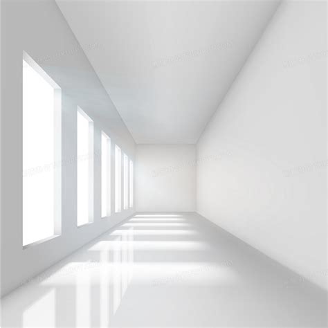 3d白色室内走廊背景背景图片素材免费下载_熊猫办公