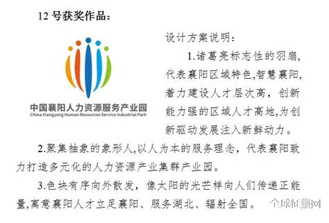 中国襄阳人力资源服务产业园logo设计获奖结果公示-设计揭晓-设计大赛网