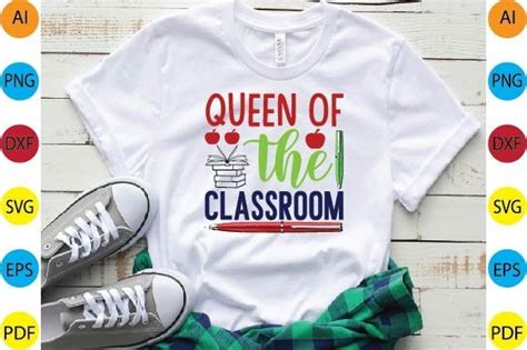 Queen of the Classroom Svg Design Graphic by Nur Design Store ...