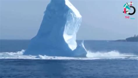全球气候变暖，看看冰山融化的速度，想想都害怕