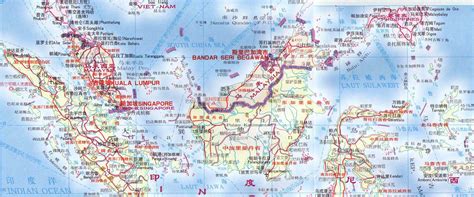 马来西亚地图中文版全图_马来西亚地图库