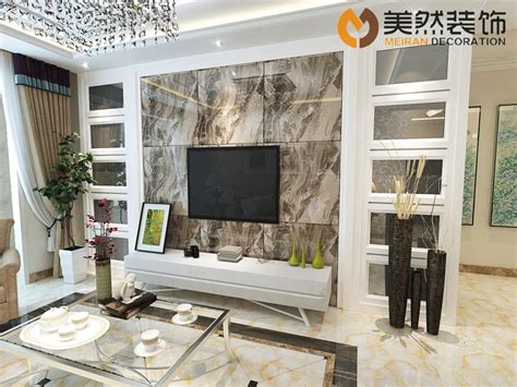 涿州K2狮子城装修效果图-美然设计师绉﹀績作品展示