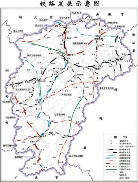 最新江西高铁规划图 2017年江西省铁路规划图 最新铁路规定布局图查看_飞扬123
