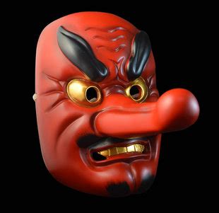 日本能剧天狗面具般若面具日本武士树脂面具cos面具装饰道具-阿里巴巴