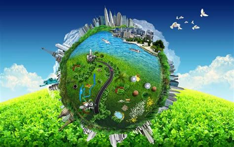 创意地球环保广告PSD素材 - 爱图网