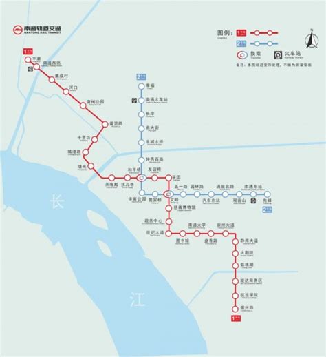 南通地铁2号线线路图及站点一览- 南通本地宝