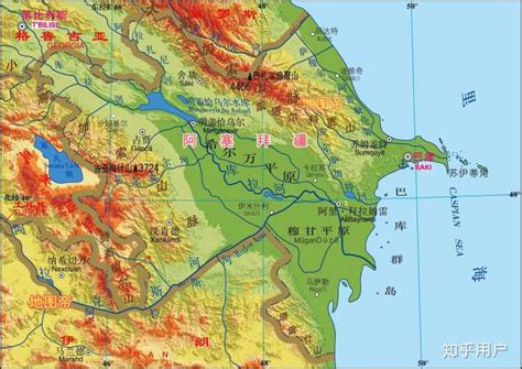 阿塞拜疆高清中文版地图_阿塞拜疆地图库_地图窝