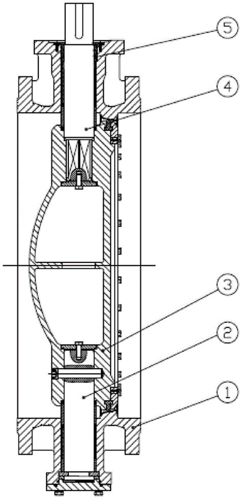 双偏心蝶阀的干轴结构的制作方法