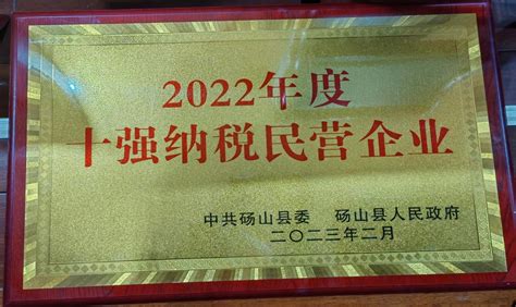 砀山三友荣获2022年度十强纳税民营企业
