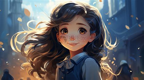 大胸双马尾辫大眼二次元动漫美女