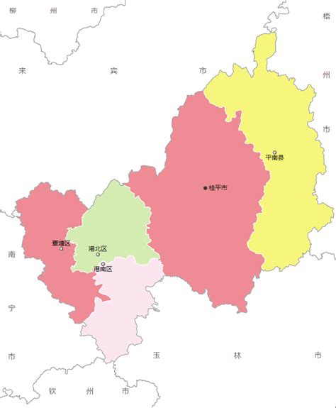南宁市行政区划地图：南宁市下辖7个区、4个县、代管1个县级市分别是哪些？
