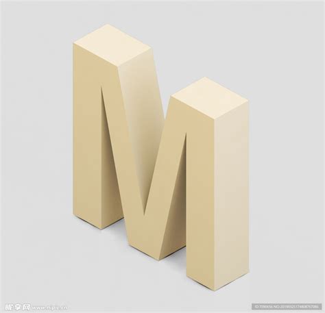 立体3D英文字母M设计图__广告设计_广告设计_设计图库_昵图网nipic.com