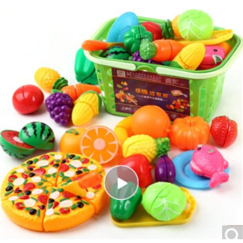切水果玩具切切乐磁性蔬菜组合套装木质儿童女孩男过家家生日蛋糕-阿里巴巴