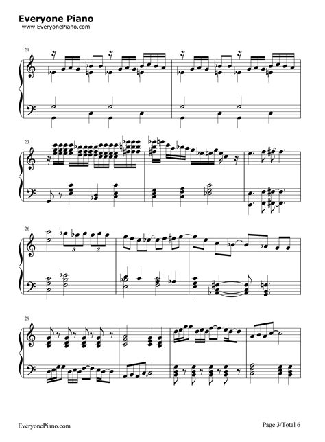 蓝色狂想曲-乔治·格什温五线谱预览3-钢琴谱文件（五线谱、双手简谱、数字谱、Midi、PDF）免费下载