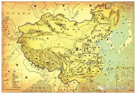 清朝1667年-1684年疆域图（康熙统治时期）