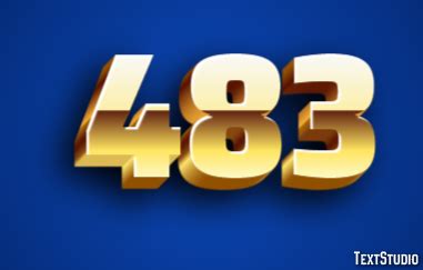 483 Number logo icon design vector image. Number logo icon design ...