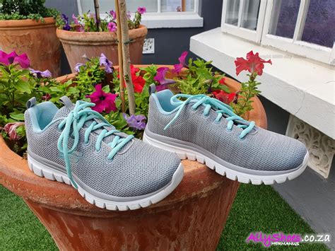 Skechers, Twisted Fortune 12614, Grey Mint Ally Shoes Hermanus