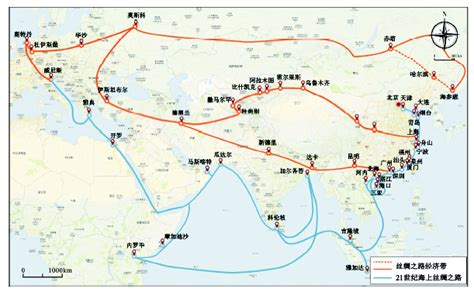 一带一路路线图图片