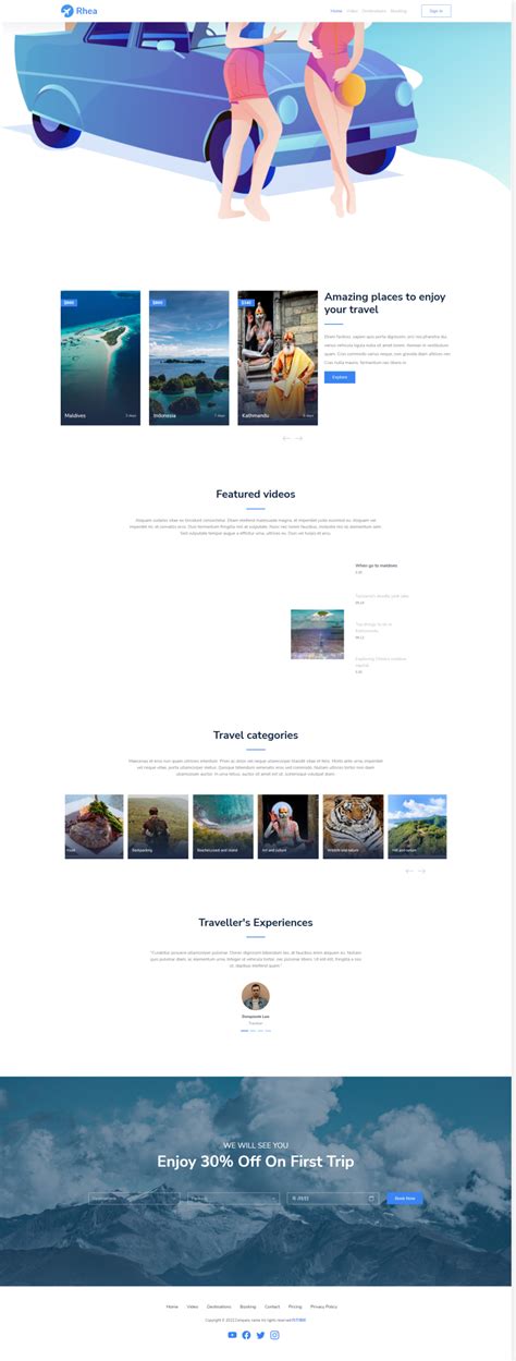 旅游网页设计|网页|企业官网|書冩時光 - 原创作品 - 站酷 (ZCOOL)