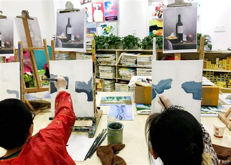 杭州下沙绘画培训-下沙0基础油画体验画室-0基础油画学习杭州墙绘公司-怡丽墙绘