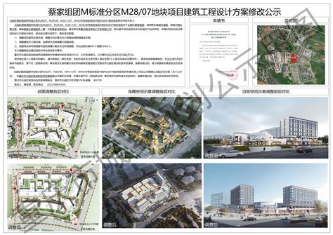 蔡家组团M标准分区M28/07地块项目建筑工程设计方案修改公示