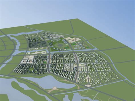 宁夏项目3dmax 模型下载-光辉城市