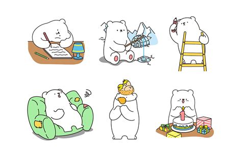 白熊 两张|插画|插画习作|喵喵子 - 原创作品 - 站酷 (ZCOOL)