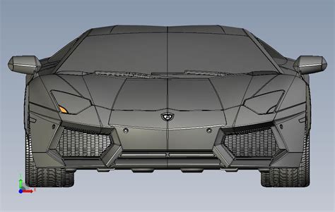 金色兰博基尼AventadorLP-7车型模拟_STEP_模型图纸下载 – 懒石网