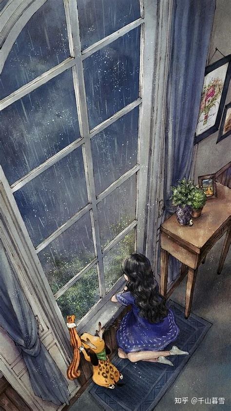 听窗外雨声的唯美句子 望着窗外的雨的心情-短编网