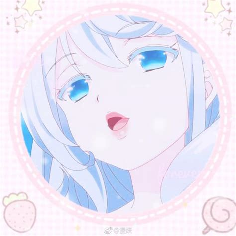 发光头像甜美女生动漫
