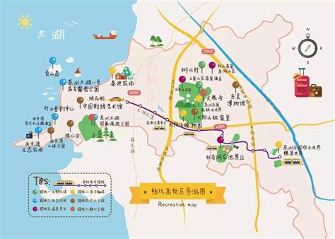 苏州景点地图图片