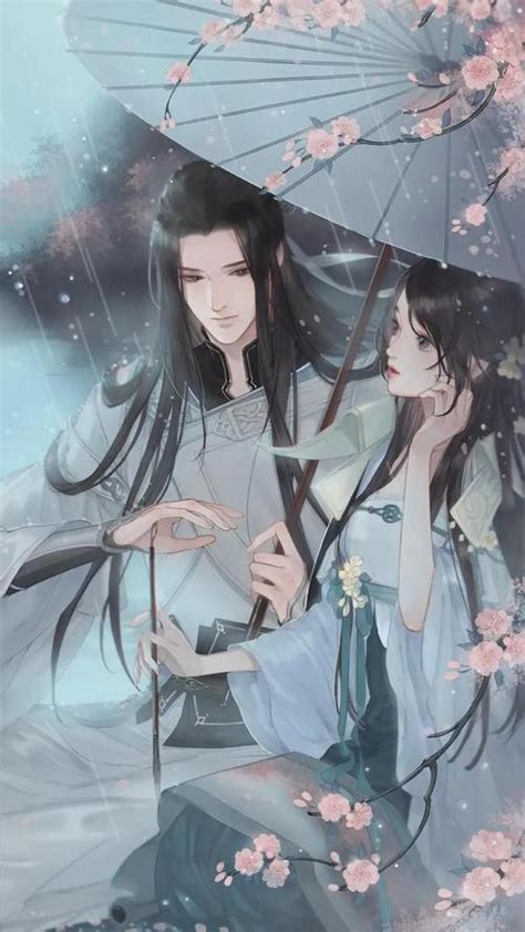 古风男生对望女生动漫头像